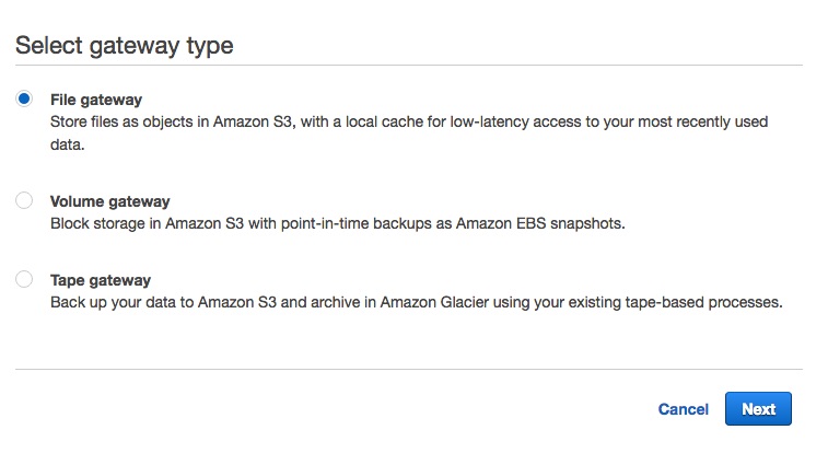 AWS Gateway Type